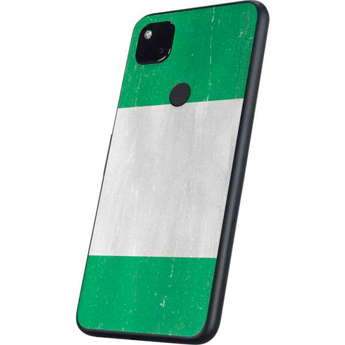 Nigeria Flag Distressed Google Pixel 4a Skin